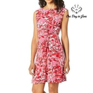 Gabby Skye Cap Sleeve Round Neck A-line Dress Size 4